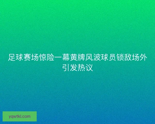 足球赛场惊险一幕黄牌风波球员锁敌场外引发热议